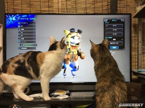 《怪物猎人:世界》不仅让你痴迷 也吸引这些真猫的