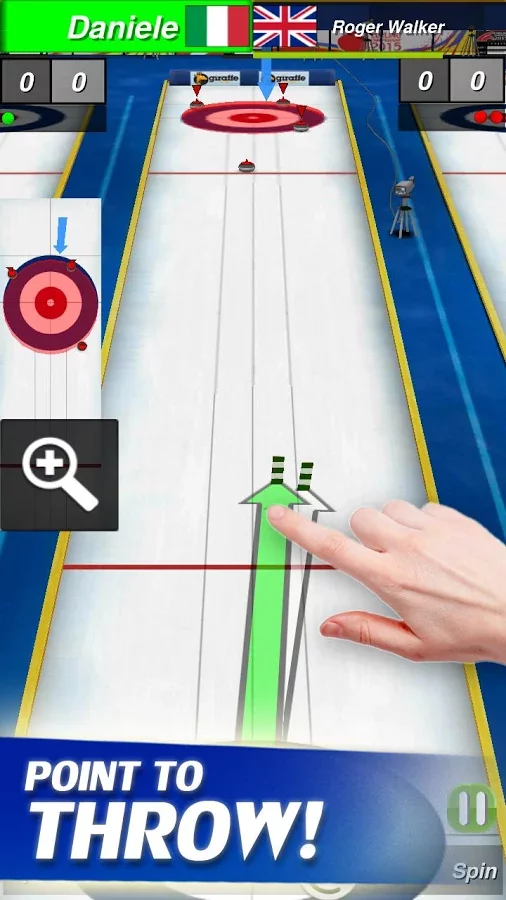 intuitive controls that feel like playing real curling.