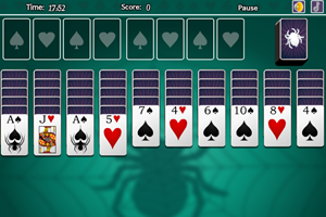 双色蜘蛛纸牌小游戏,双色蜘蛛纸牌在线小游戏