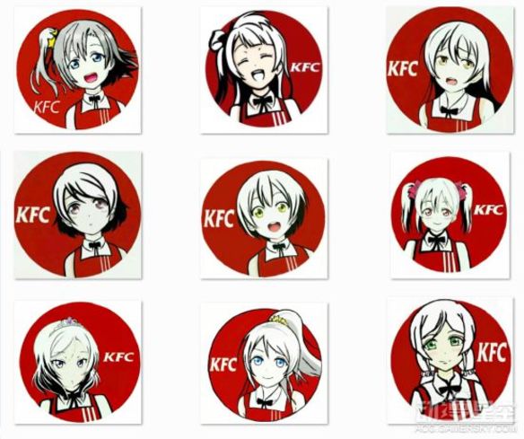 印度尼西亚惊现山寨肯德基 《love live》南小鸟"代言"